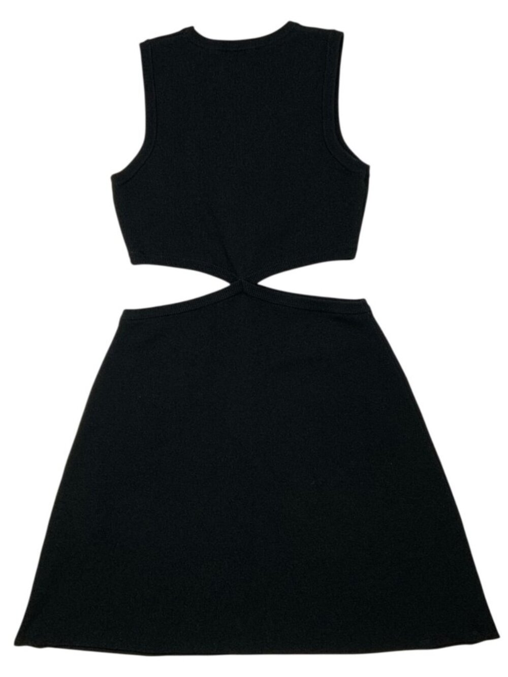 Maje Open Waist Mesh Dress 40 US L Noir Metallic Cutout - Picture 13 of 15